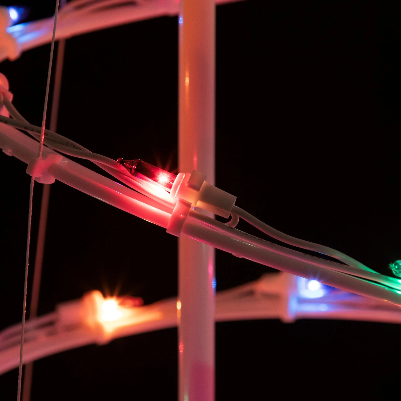 4ft Lighted Spiral Christmas Tree With Star Tree Topper, Multi Lights 7 4ft Lighted Spiral Christmas Tree With Star Tree Topper, Multi Lights - Image 5