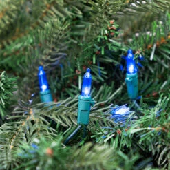 100 Blue LED Mini Christmas Lights, 33 Ft Green Wire 7 100 Blue LED Mini Christmas Lights, 33 Ft Green Wire -Christmas Decoration Store britestar 39 591 00 1 05619.1667655411