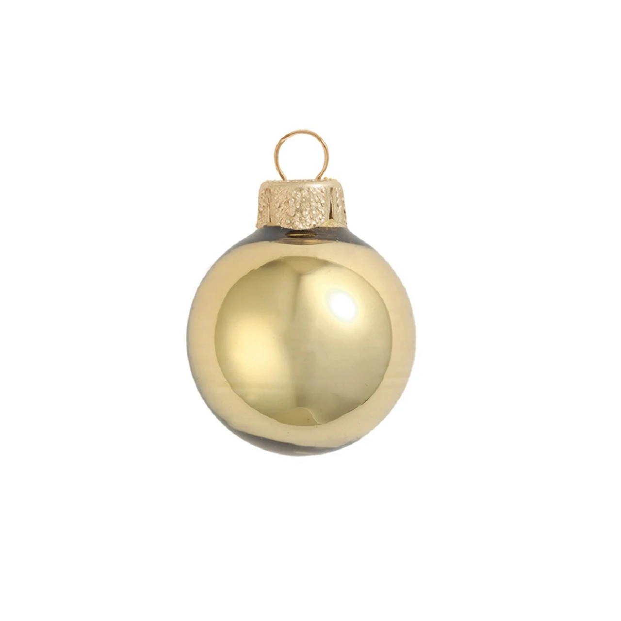 28ct Antique Gold Glass Shiny Christmas Ball Ornaments 2" (50mm) 3 28ct Antique Gold Glass Shiny Christmas Ball Ornaments 2" (50mm)