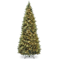 10 Ft. Carolina Pine Slim Tree With Clear Lights