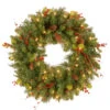 24" Classical Collection Wreath With Clear Lights 1 24" Classical Collection Wreath With Clear Lights -Christmas Decoration Store cc1 301 24w 1 50023.1667580425