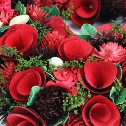 Red Wooden Rose And Botanicals Valentine's Day Heart Wreath, 13.75-Inch, Unlit 7 Red Wooden Rose And Botanicals Valentine's Day Heart Wreath, 13.75-Inch, Unlit -Christmas Decoration Store d1hkqeyji7g7qo7mdz7kkhqt5ntqygp3 63935.1667528399