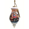 6” Santa Delivery Gift Christmas Glass Ornament