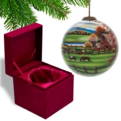 4” Idyllic Fall Scenery Hand Painted Mouth Blown Glass Hanging Christmas Round Ornament 9 4” Idyllic Fall Scenery Hand Painted Mouth Blown Glass Hanging Christmas Round Ornament -Christmas Decoration Store dacf 1710488 4 95258.1667620516