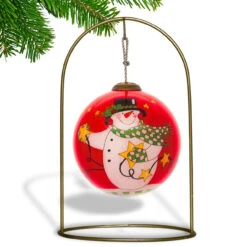 3" Twinkle Snowman Christmas Glass Ball Hanging Ornament 5 3" Twinkle Snowman Christmas Glass Ball Hanging Ornament -Christmas Decoration Store dacf 1710570 3 04964.1667528331