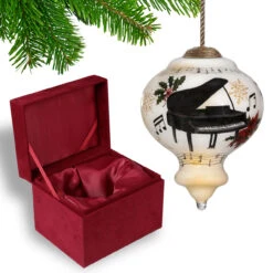 3.75" White And Black Christmas Piano Glass Ornament 11 3.75" White And Black Christmas Piano Glass Ornament -Christmas Decoration Store dacf 1911074 5 10776.1667620510