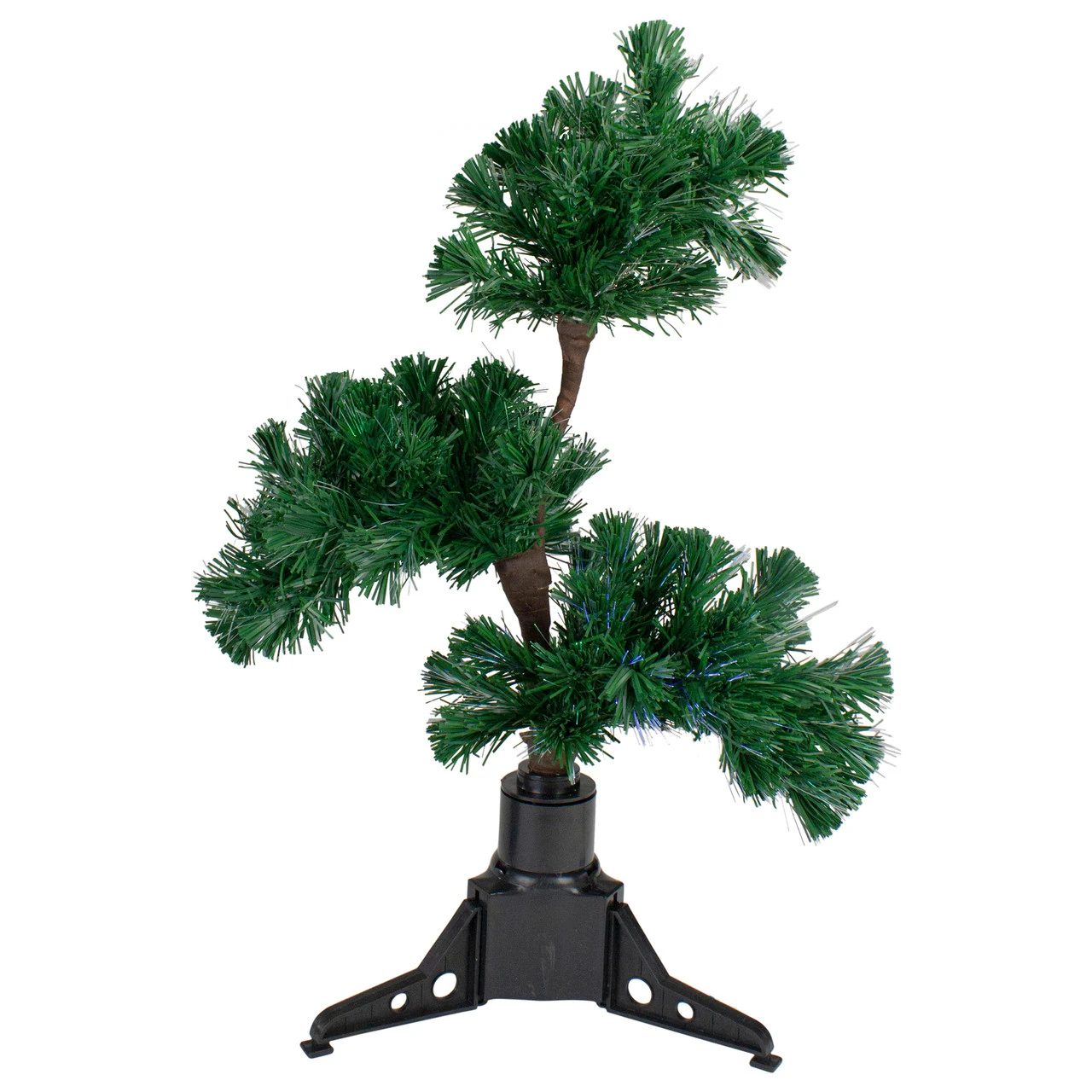 2' Pre-Lit Fiber Optic Bonsai-Style Artificial Pine Christmas Tree - Multi 3 2' Pre-Lit Fiber Optic Bonsai-Style Artificial Pine Christmas Tree - Multi