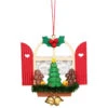 3" Red, Beige, And Green Window With Gingerbread Collectible Christian Ulbricht Ornament -Christmas Decoration Store dati 10 05692020202020 41831.1667518930
