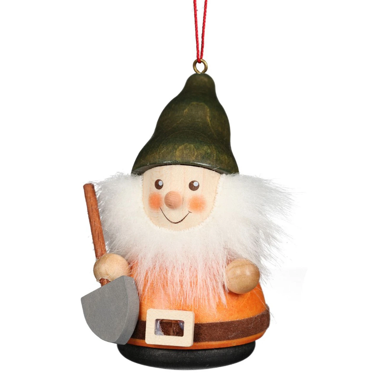 4" Brown And White Christian Ulbricht Gnome With Shovel Ornament Decoration 3 4" Brown And White Christian Ulbricht Gnome With Shovel Ornament Decoration
