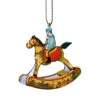 3.25" Yellow, Red, And Blue Rocking Horse Collectible Tin Ornament 1 3.25" Yellow, Red, And Blue Rocking Horse Collectible Tin Ornament -Christmas Decoration Store dati mm27320202020202020 61875.1667475247