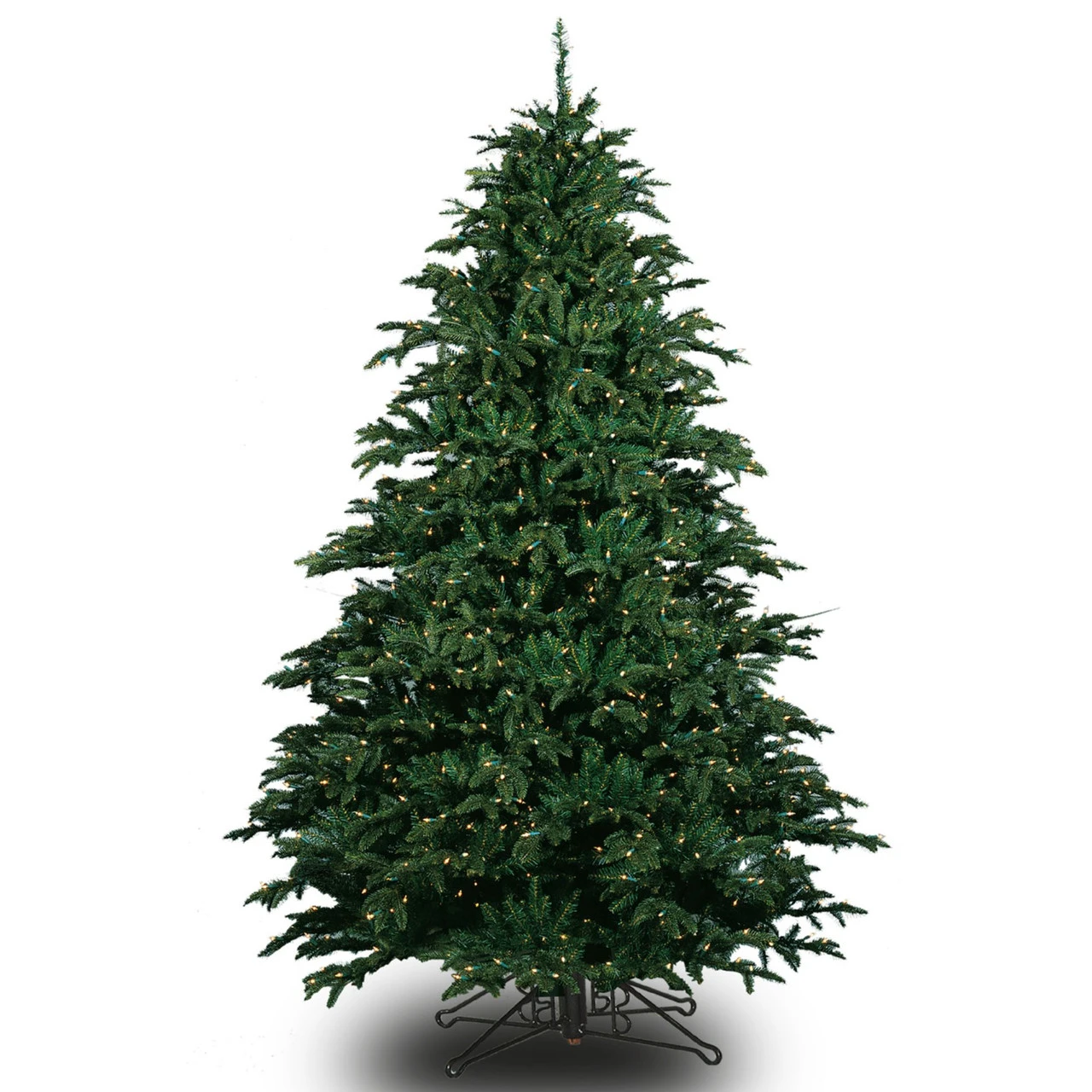 7.5' Pre-Lit Full Alaskan Deluxe Artificial Christmas Tree, White LED Lights 3 7.5' Pre-Lit Full Alaskan Deluxe Artificial Christmas Tree, White LED Lights