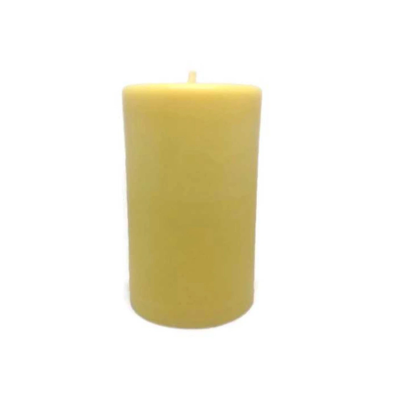 3.75" Golden Yellow Beeswax Pillar Candle 3 3.75" Golden Yellow Beeswax Pillar Candle