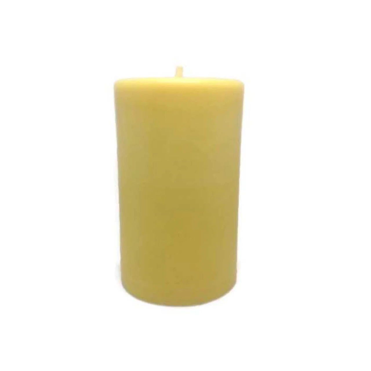 4.5" Golden Yellow Organic Beeswax Pillar Candle 3 4.5" Golden Yellow Organic Beeswax Pillar Candle