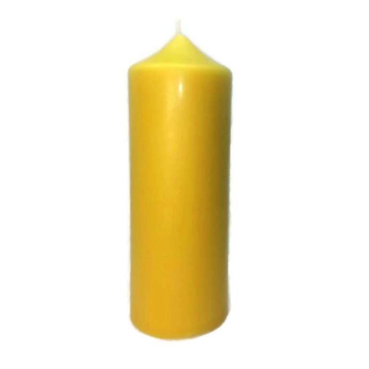 Set Of 3 Golden Yellow Organic Beeswax Pillar Candles 7.25" 3 Set Of 3 Golden Yellow Organic Beeswax Pillar Candles 7.25"