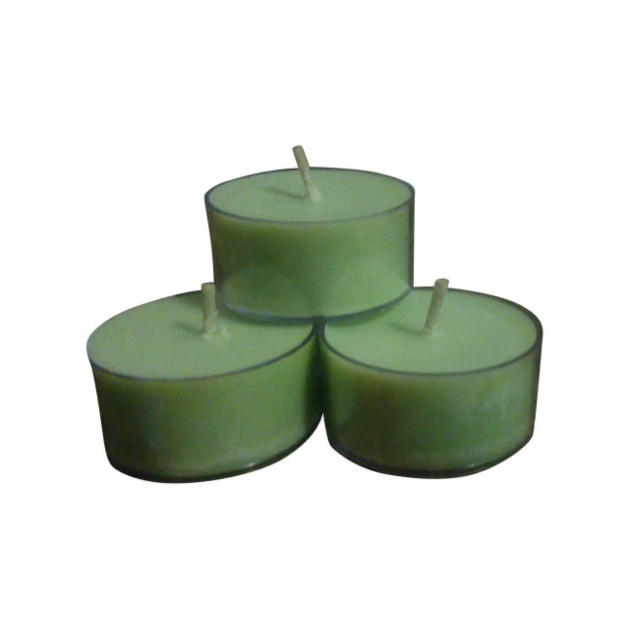 Club Pack Of 12 Green Organic Scented Tealight Candles 6" 3 Club Pack Of 12 Green Organic Scented Tealight Candles 6"