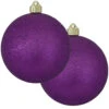 2ct Purple Shatterproof Christmas Ball Ornament6" (150mm) 2 2ct Purple Shatterproof Christmas Ball Ornament6" (150mm) -Christmas Decoration Store dcki kbx04755 11862.1667602045