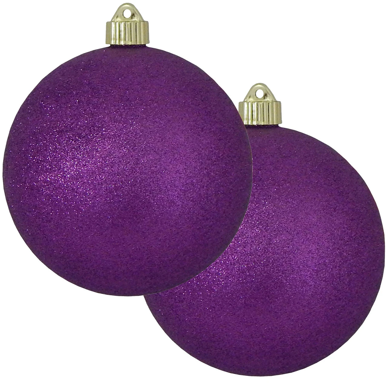 2ct Purple Shatterproof Christmas Ball Ornament6" (150mm) 3 2ct Purple Shatterproof Christmas Ball Ornament6" (150mm)