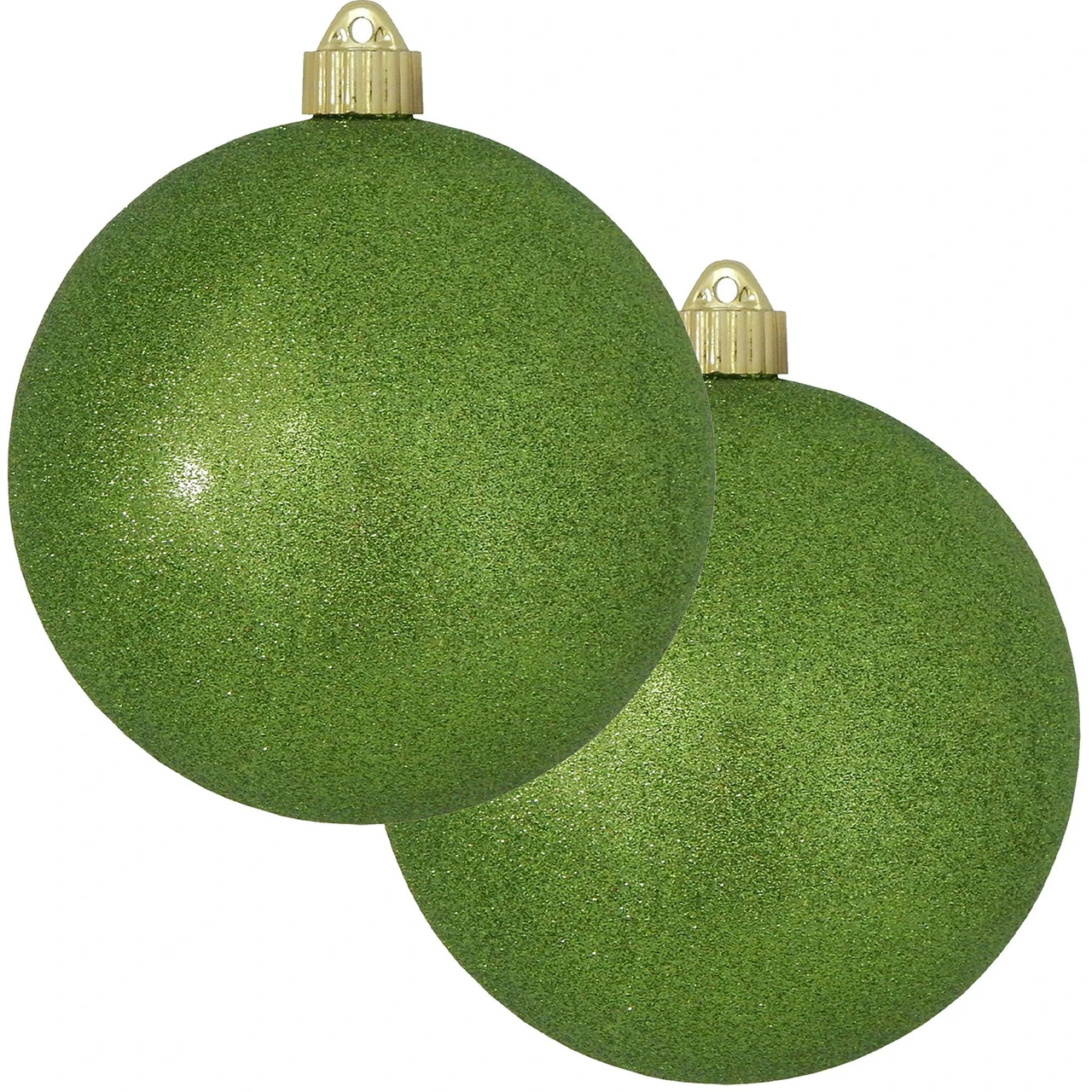 2ct Lime Green Shatterproof Christmas Ball Ornament6" (150mm) 3 2ct Lime Green Shatterproof Christmas Ball Ornament6" (150mm)
