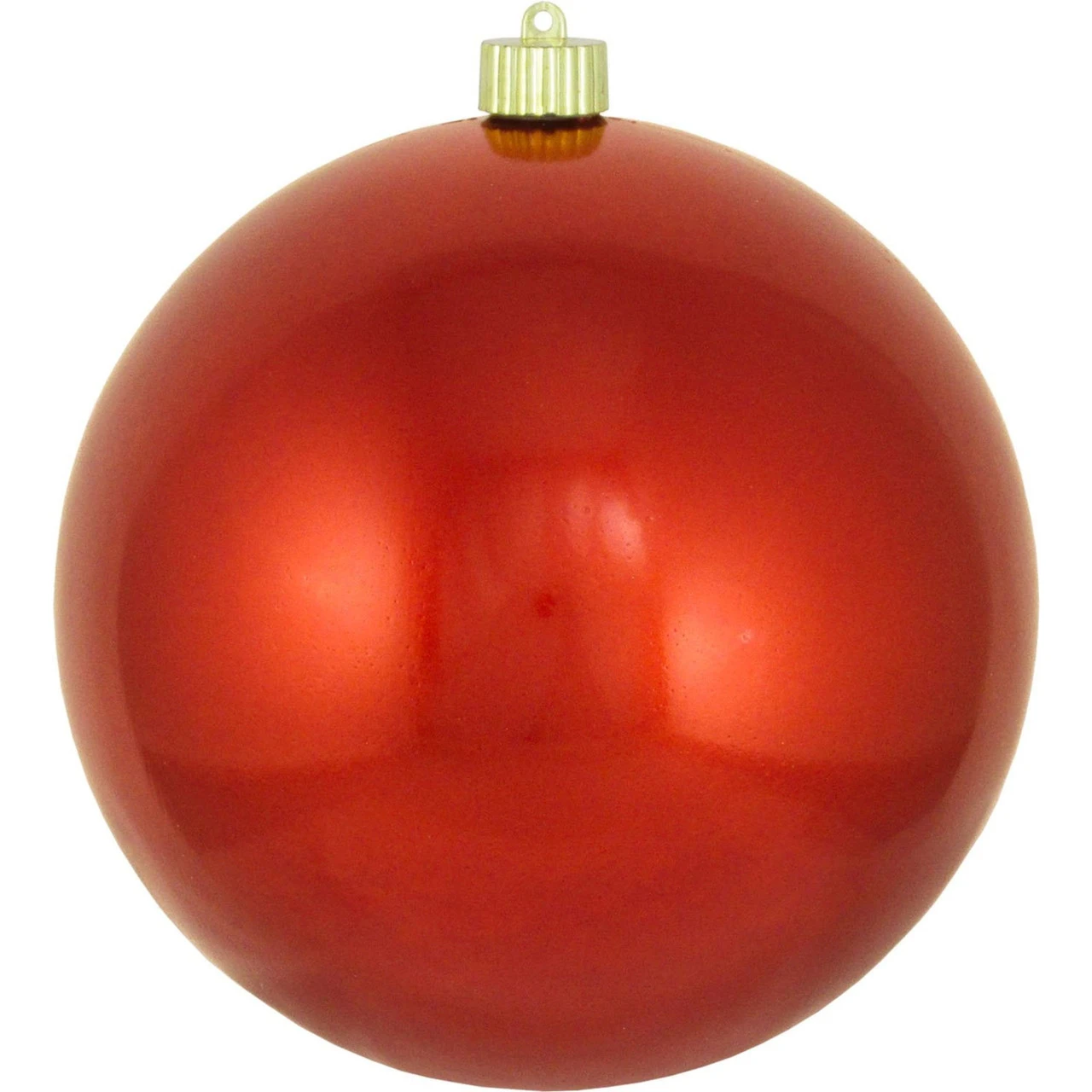 Crimson Red Shatterproof Shiny Christmas Ball Ornament 8" (200mm) 3 Crimson Red Shatterproof Shiny Christmas Ball Ornament 8" (200mm)