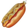 5.25" Hot Dog Glass Christmas Ornament 1 5.25" Hot Dog Glass Christmas Ornament -Christmas Decoration Store dcki kbx12053 51228.1667579071