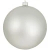 Cloud Silver Shatterproof Matte Christmas Ball Ornament 8" (200mm) 2 Cloud Silver Shatterproof Matte Christmas Ball Ornament 8" (200mm) -Christmas Decoration Store dcki kbx14007 1 05153.1667561899