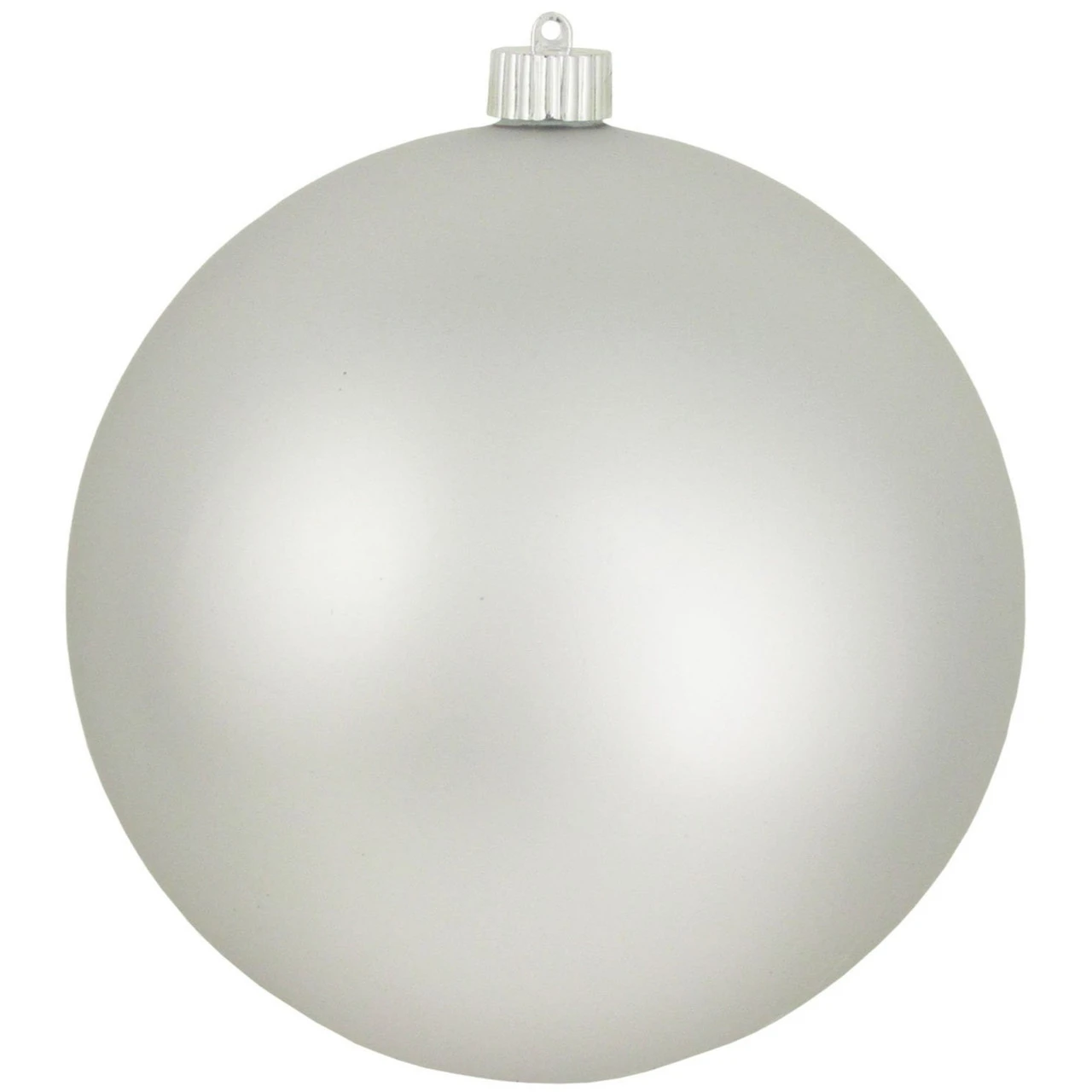 Cloud Silver Shatterproof Matte Christmas Ball Ornament 8" (200mm) 3 Cloud Silver Shatterproof Matte Christmas Ball Ornament 8" (200mm)
