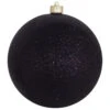 Onyx Black Shatterproof Glitter Christmas Ball Ornament 8" (200mm) 1 Onyx Black Shatterproof Glitter Christmas Ball Ornament 8" (200mm) -Christmas Decoration Store dcki kbx26002 1 70088.1667574214