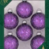 6ct Amethyst Purple Spangle Glass Christmas Ball Ornaments 2.5" (67mm) 1 6ct Amethyst Purple Spangle Glass Christmas Ball Ornaments 2.5" (67mm) -Christmas Decoration Store dcki kbx30159 68108.1667510476