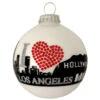 Porcelain White Los Angeles Skyline Christmas Ball Ornament 3.25" (80mm) 1 Porcelain White Los Angeles Skyline Christmas Ball Ornament 3.25" (80mm) -Christmas Decoration Store dcki kbx62410 78428.1667561637