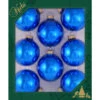 8ct Classic Blue Shiny Glass Christmas Ball Ornaments 2.5" (60mm) -Christmas Decoration Store dcki kbx70418 65508.1668190458