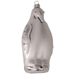5" Silver Penguin Contemporary Christmas Ornament