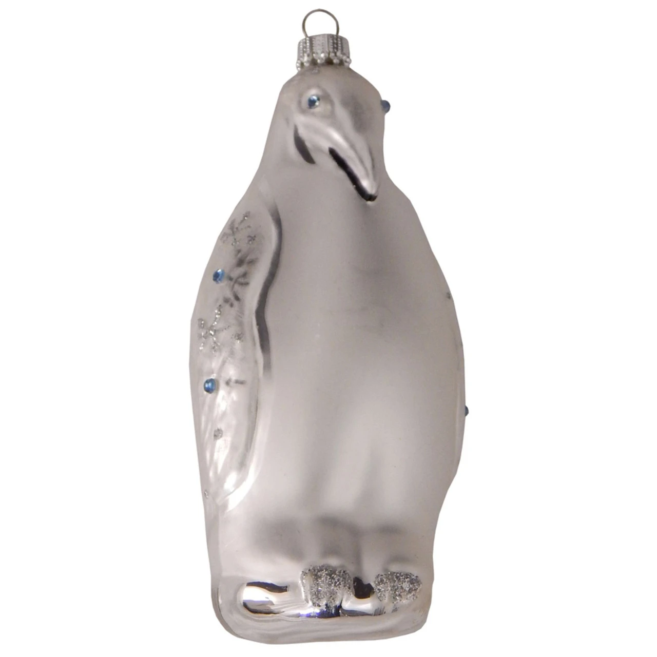 5" Silver Penguin Contemporary Christmas Ornament 3 5" Silver Penguin Contemporary Christmas Ornament