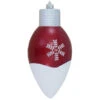 12" Candy Red And Silver Snowflakes Shatterproof Shiny C9 Light Bulb Christmas Ornament 2 12" Candy Red And Silver Snowflakes Shatterproof Shiny C9 Light Bulb Christmas Ornament -Christmas Decoration Store dcki kbx80792 1 69434.1667561531