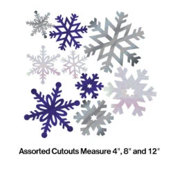 Club Pack Of 144 Silver And Blue Foil Christmas Snowflake Cutout Decorations 12" 7 Club Pack Of 144 Silver And Blue Foil Christmas Snowflake Cutout Decorations 12" -Christmas Decoration Store dcre 990004 3 84765.1667684064
