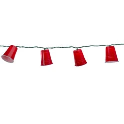 10 Count Red Party Cup Summer Novelty String Lights, 6 Ft Green Wire 8 10 Count Red Party Cup Summer Novelty String Lights, 6 Ft Green Wire -Christmas Decoration Store denniseast 11087 1 55169.1667511513