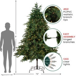 9' Pre-Lit Aurora Spruce Full Artificial Christmas Tree - Clear Lights 7 9' Pre-Lit Aurora Spruce Full Artificial Christmas Tree - Clear Lights -Christmas Decoration Store denniseast 70063 plug 75550.1667573671