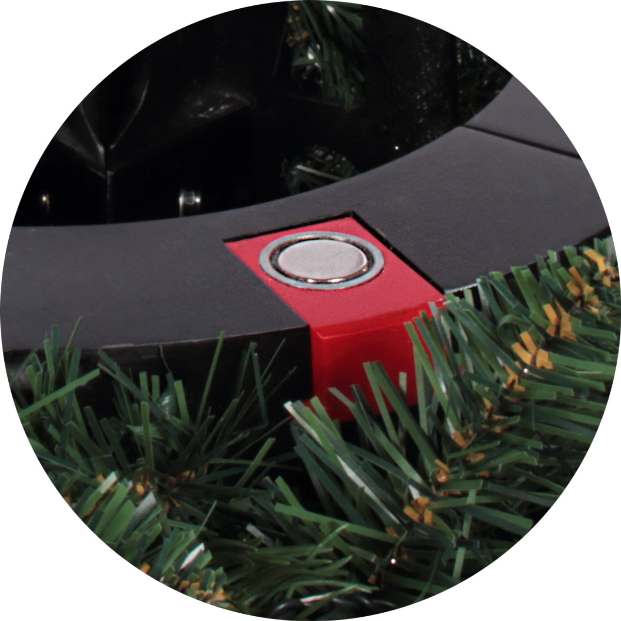 7.5' Pre-Lit Gold And Red Artificial Christmas Tree – Clear LED Lights 8 7.5' Pre-Lit Gold And Red Artificial Christmas Tree – Clear LED Lights - Image 6