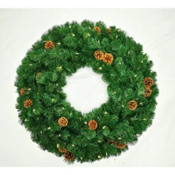 Pre-Lit Oregon Fir Artificial Christmas Wreath, 36-Inch, Warm White And Multi LED Lights 7 Pre-Lit Oregon Fir Artificial Christmas Wreath, 36-Inch, Warm White And Multi LED Lights -Christmas Decoration Store dghh20ofw30 2 91409.1682081373