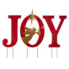 3' Red And Gold Metal Christmas JOY Angel Yard Stake, Wall Decor, Or Standing Decor 2 3' Red And Gold Metal Christmas JOY Angel Yard Stake, Wall Decor, Or Standing Decor -Christmas Decoration Store dglit 2010200006 1 48548.1667602152