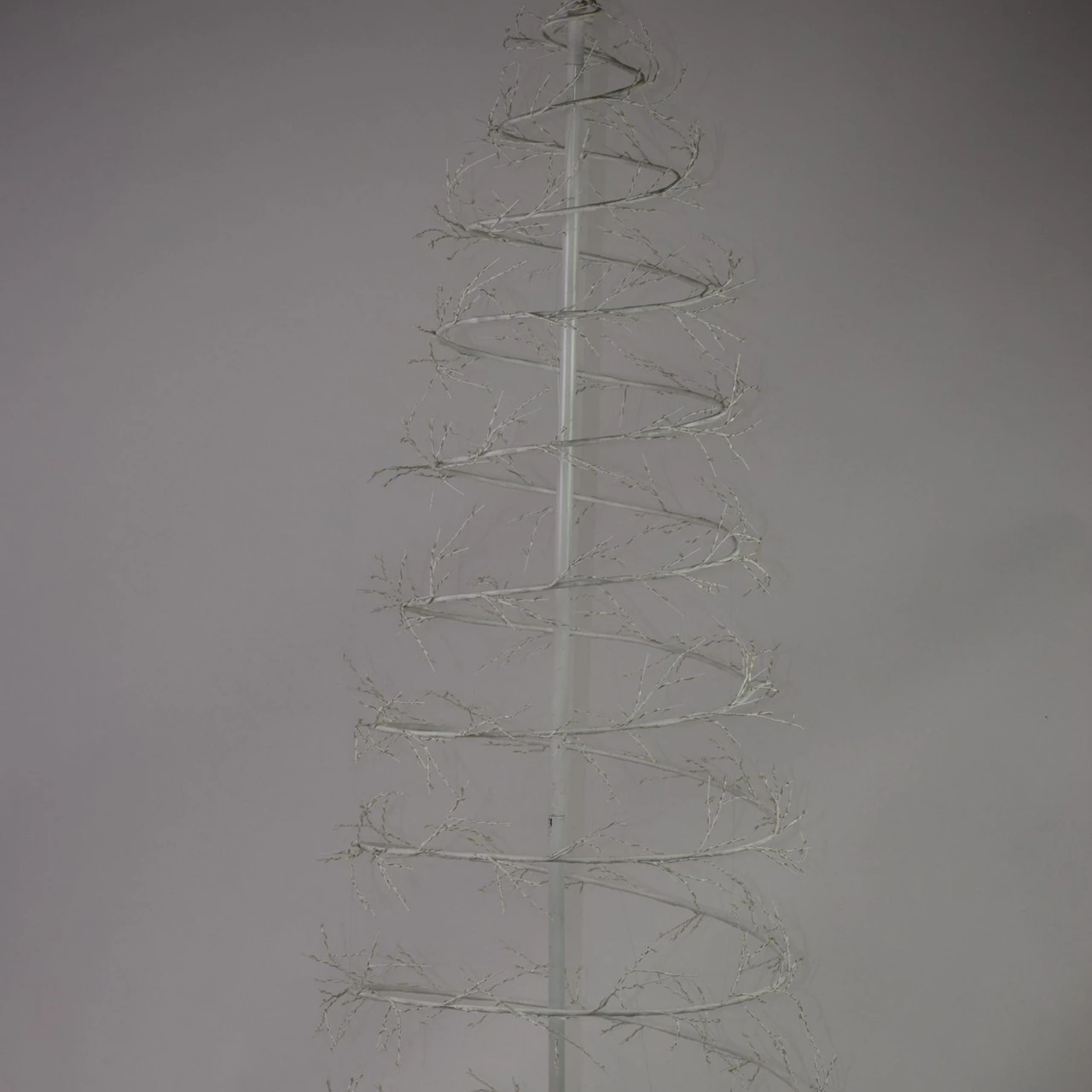 6' Pre-Lit White Revolve Spiral Artificial Tree, Warm White LED Lights 4 6' Pre-Lit White Revolve Spiral Artificial Tree, Warm White LED Lights - Image 2