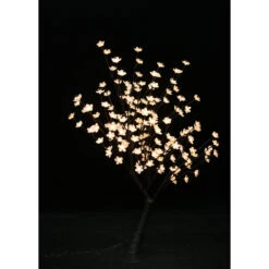 47.25" White And Black Outdoor Cherry Blossom Tree With Floral Lights 9 47.25" White And Black Outdoor Cherry Blossom Tree With Floral Lights -Christmas Decoration Store dhine 39049 ww 3 15645.1667621680