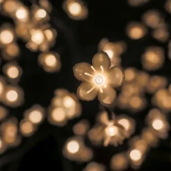 47.25" White And Black Outdoor Cherry Blossom Tree With Floral Lights 10 47.25" White And Black Outdoor Cherry Blossom Tree With Floral Lights -Christmas Decoration Store dhine 39049 ww 4 46685.1667621680