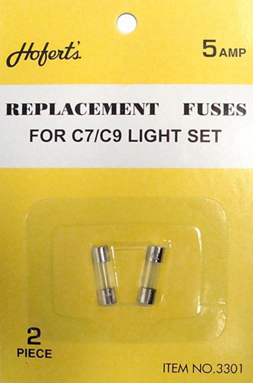 10-count Replacement Fuses For C7 Or C9 Christmas Light Strings 3 10-count Replacement Fuses For C7 Or C9 Christmas Light Strings