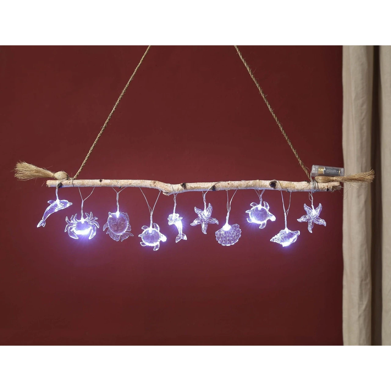 Set Of 2 Clear Contemporary LED Sea Creature String Light 2.75" 3 Set Of 2 Clear Contemporary LED Sea Creature String Light 2.75"