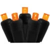 50 Orange Frosted LED Wide Angle Christmas String Lights - 25.17 Ft Black Wire 2 50 Orange Frosted LED Wide Angle Christmas String Lights - 25.17 Ft Black Wire -Christmas Decoration Store dlig 1101383 1 26582.1667536633