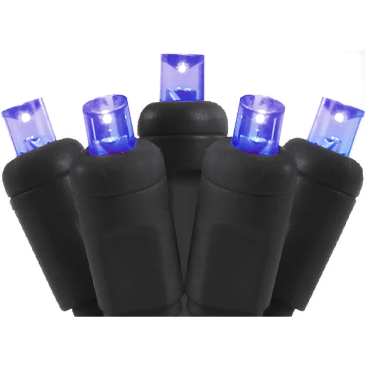 50 Purple LED Wide Angle Christmas String Lights - 25.17 Ft Black Wire 3 50 Purple LED Wide Angle Christmas String Lights - 25.17 Ft Black Wire