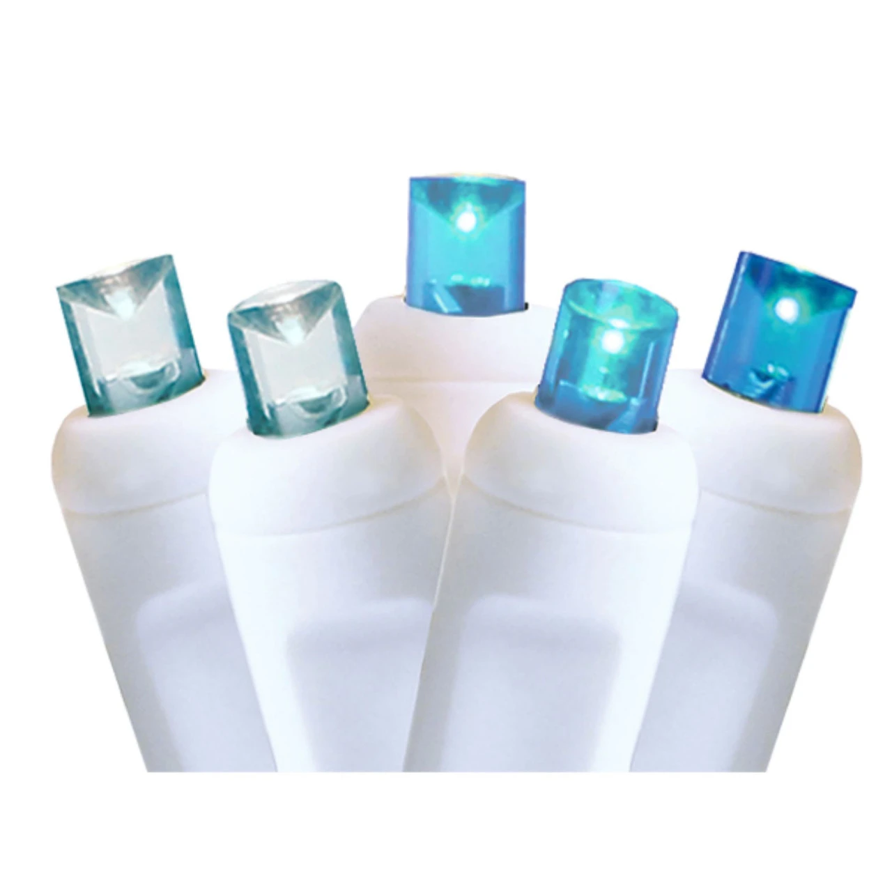 50 Turquoise Blue Glacier LED Wide Angle Christmas String Lights - 25.17 Ft White Wire 3 50 Turquoise Blue Glacier LED Wide Angle Christmas String Lights - 25.17 Ft White Wire