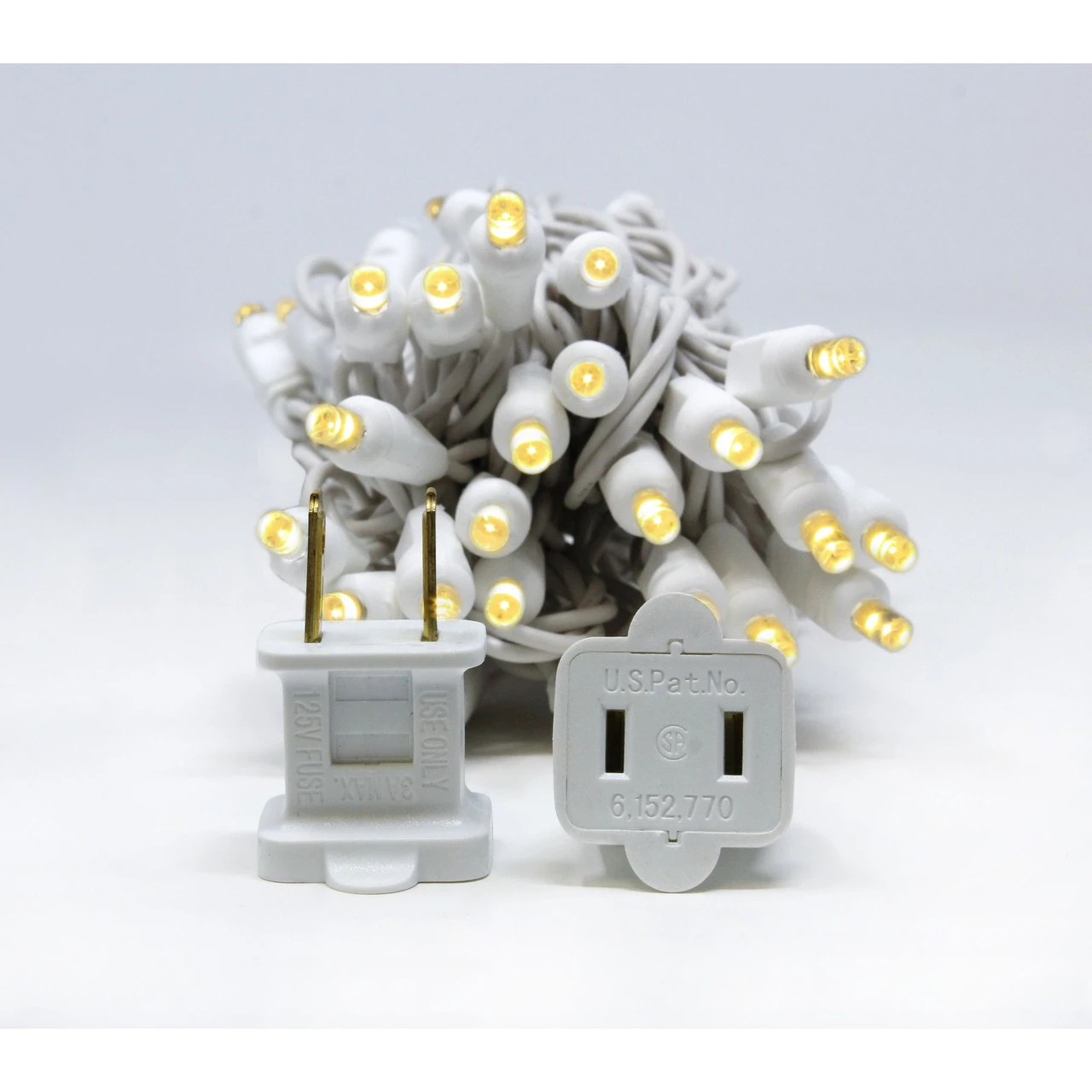 50 Turquoise Blue Glacier LED Wide Angle Christmas String Lights - 25.17 Ft White Wire 5 50 Turquoise Blue Glacier LED Wide Angle Christmas String Lights - 25.17 Ft White Wire - Image 3