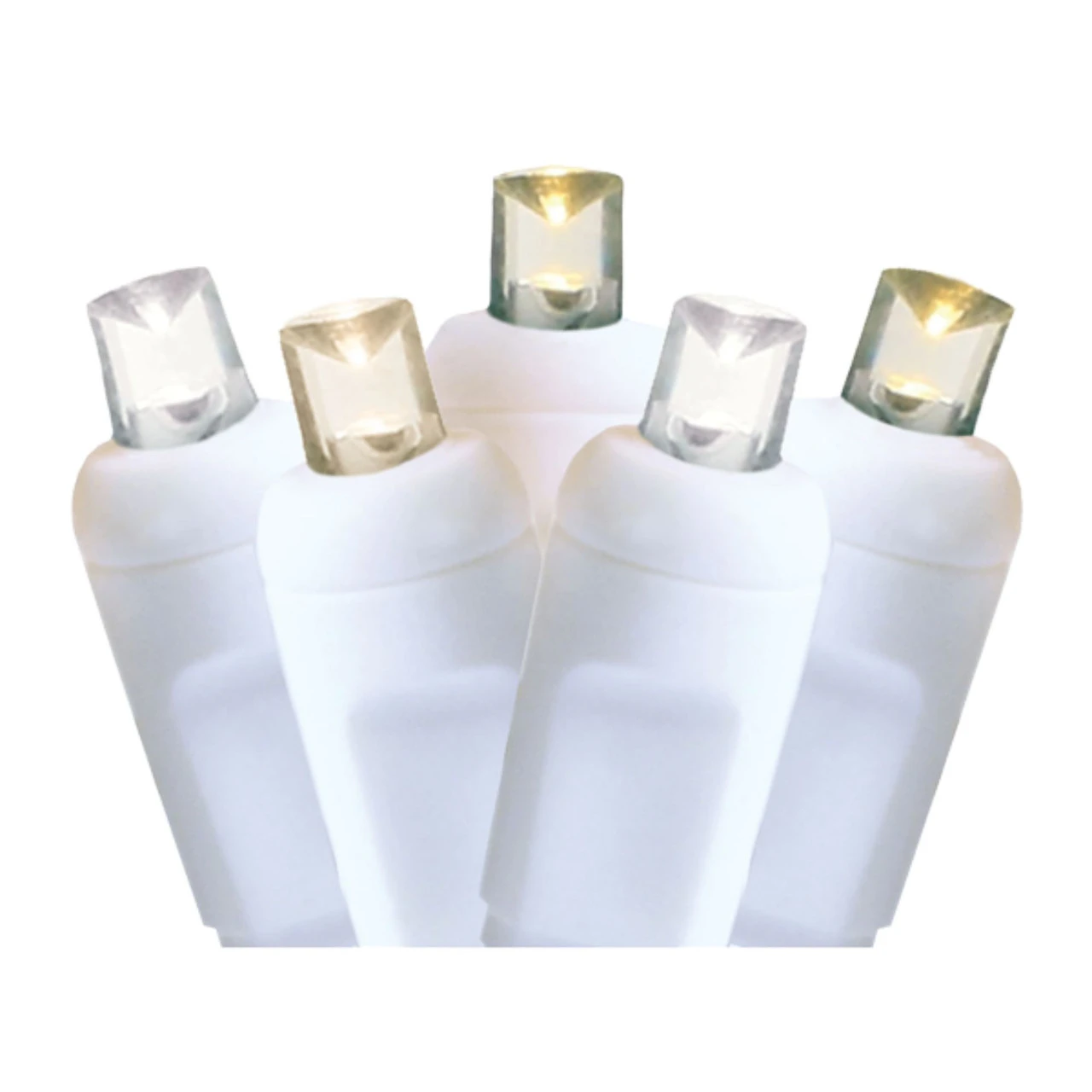 50 Multi-Color LED Wide Angle Christmas String Lights - 25.17 Ft White Wire 3 50 Multi-Color LED Wide Angle Christmas String Lights - 25.17 Ft White Wire