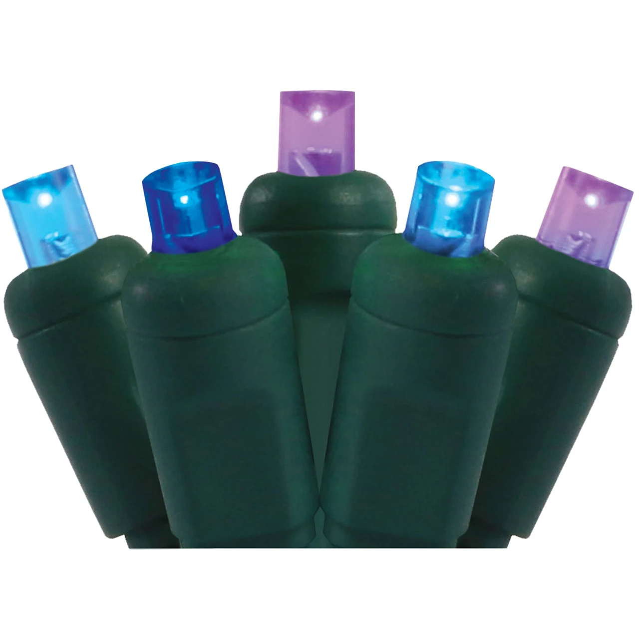 50 Multi-Color Aurora LED Wide Angle Christmas String Lights - 25.17 Ft Green Wire 3 50 Multi-Color Aurora LED Wide Angle Christmas String Lights - 25.17 Ft Green Wire